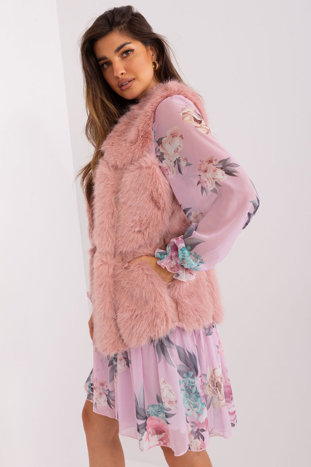 Gilet femme AT — rosé