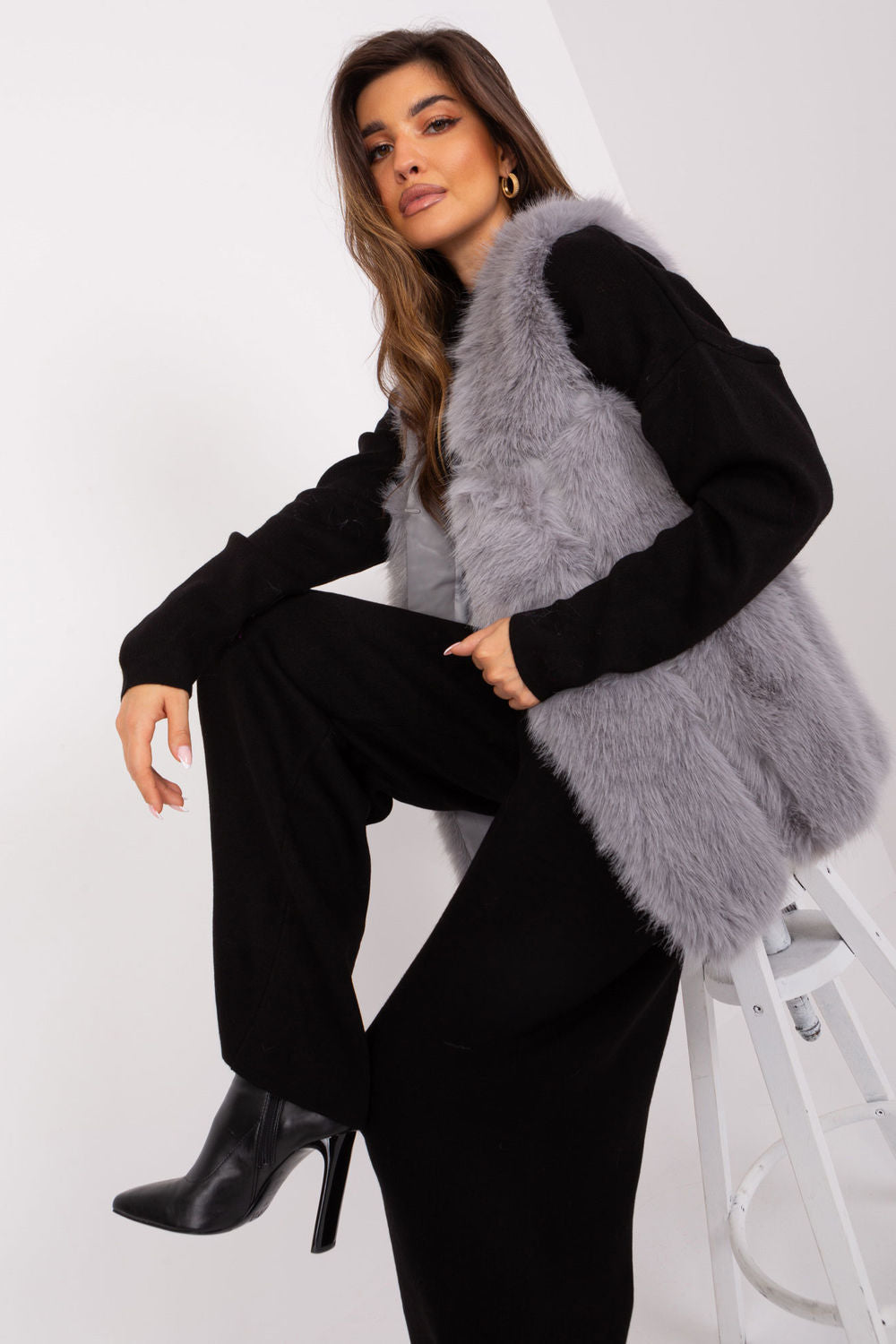 Gilet femme AT — gris