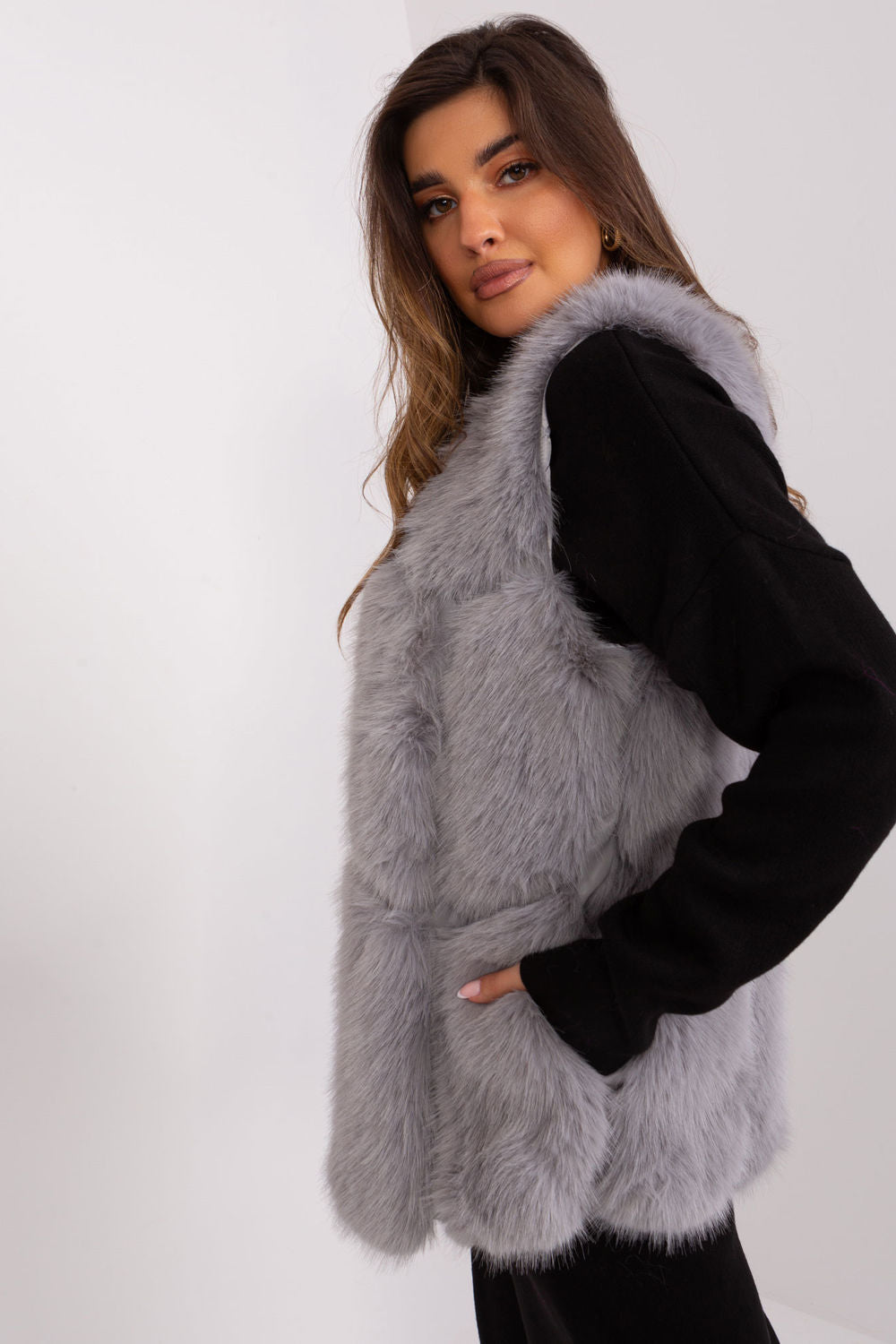 Gilet femme AT — gris