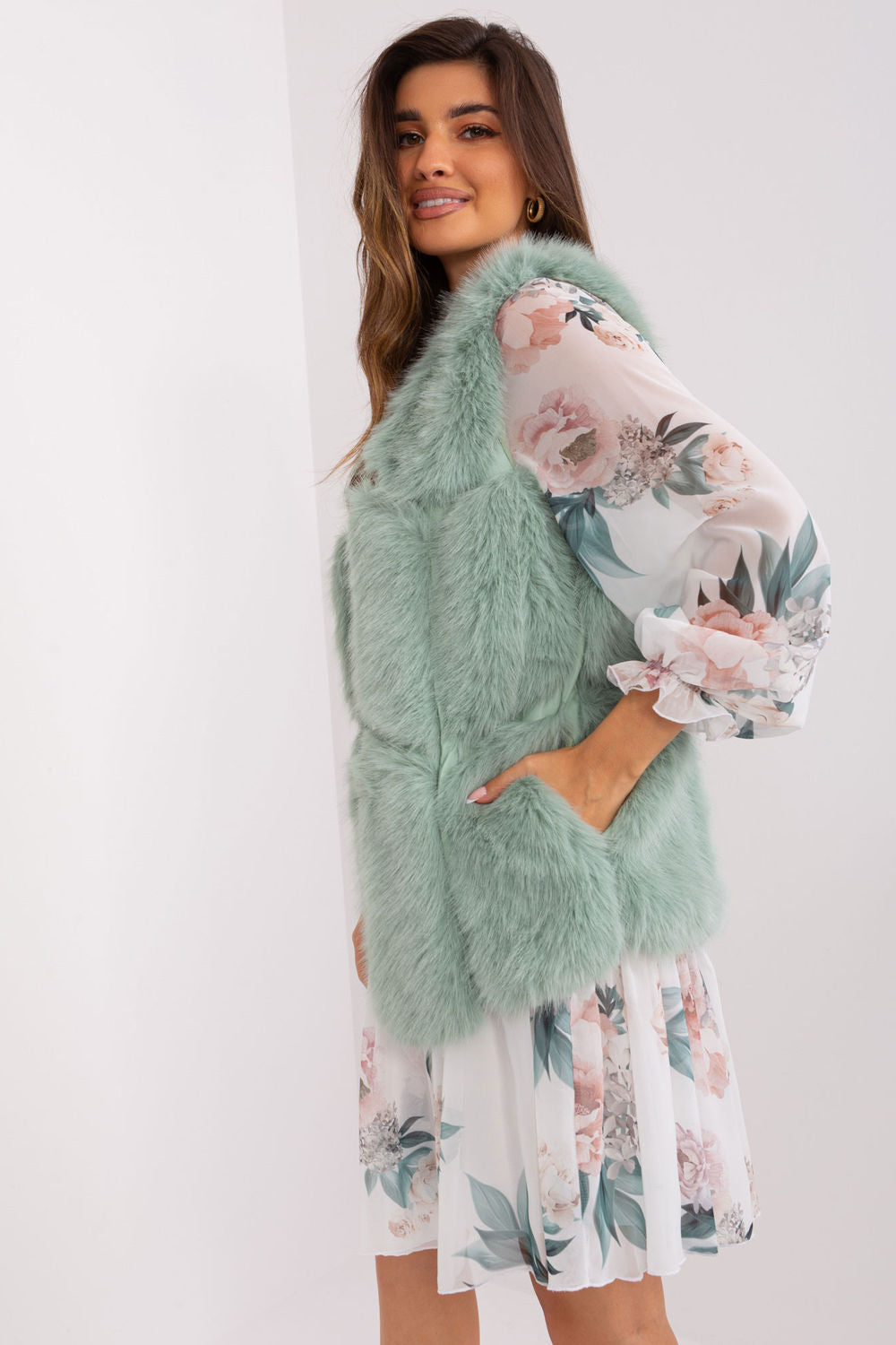 Gilet femme AT — vert