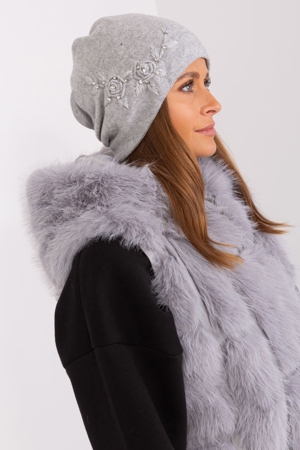 Bonnet femme AT — gris