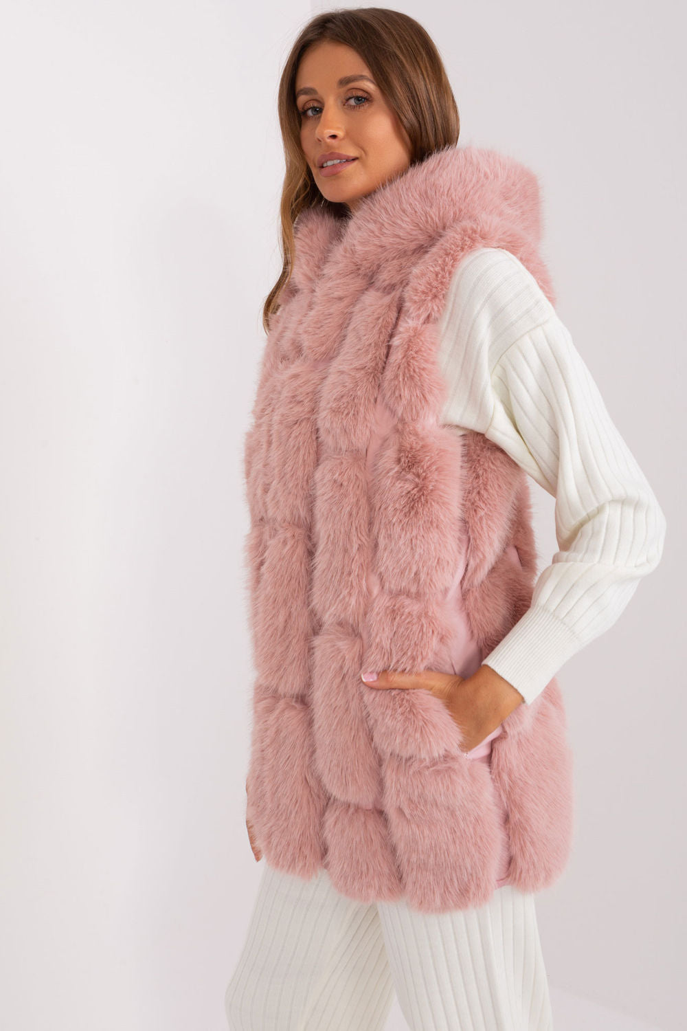 Gilet femme AT — rosé