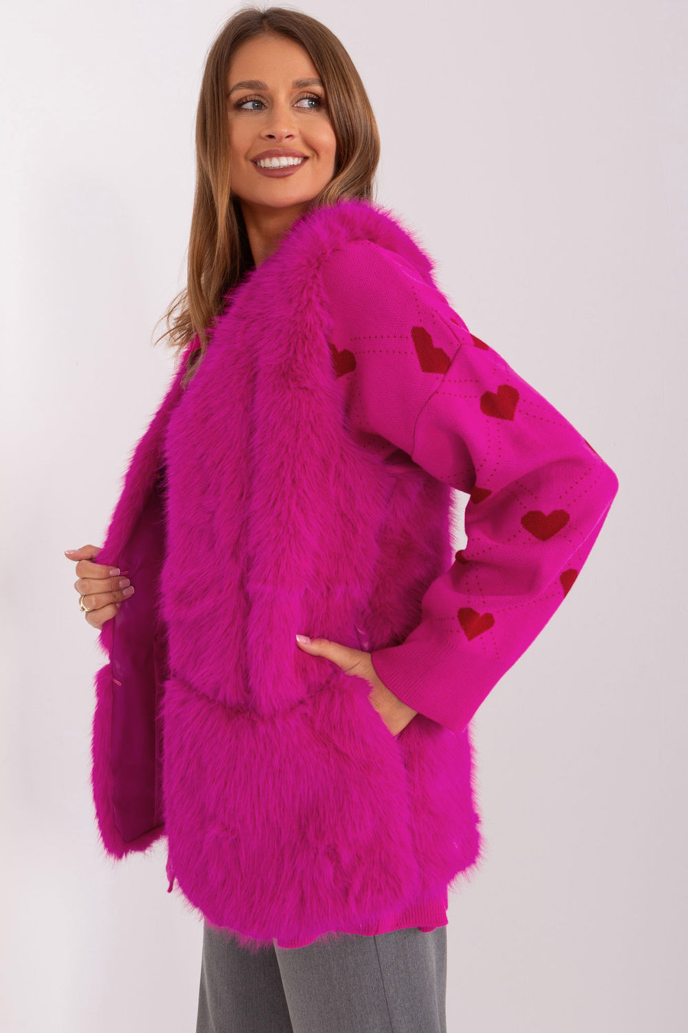 Gilet femme AT — rosé