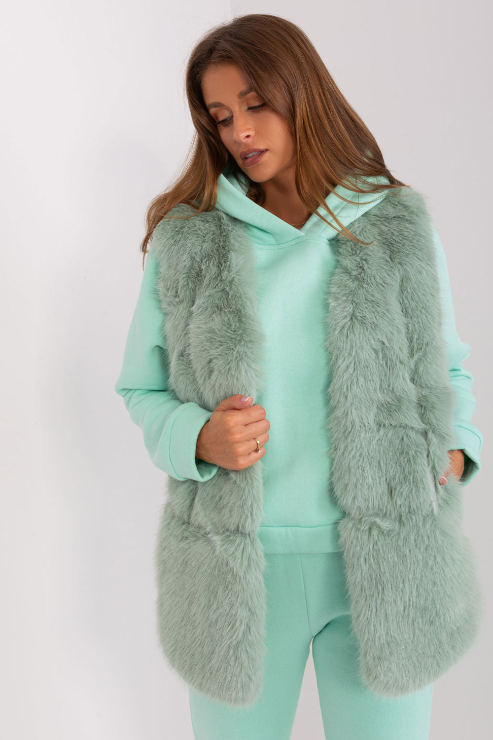 Gilet femme AT — vert