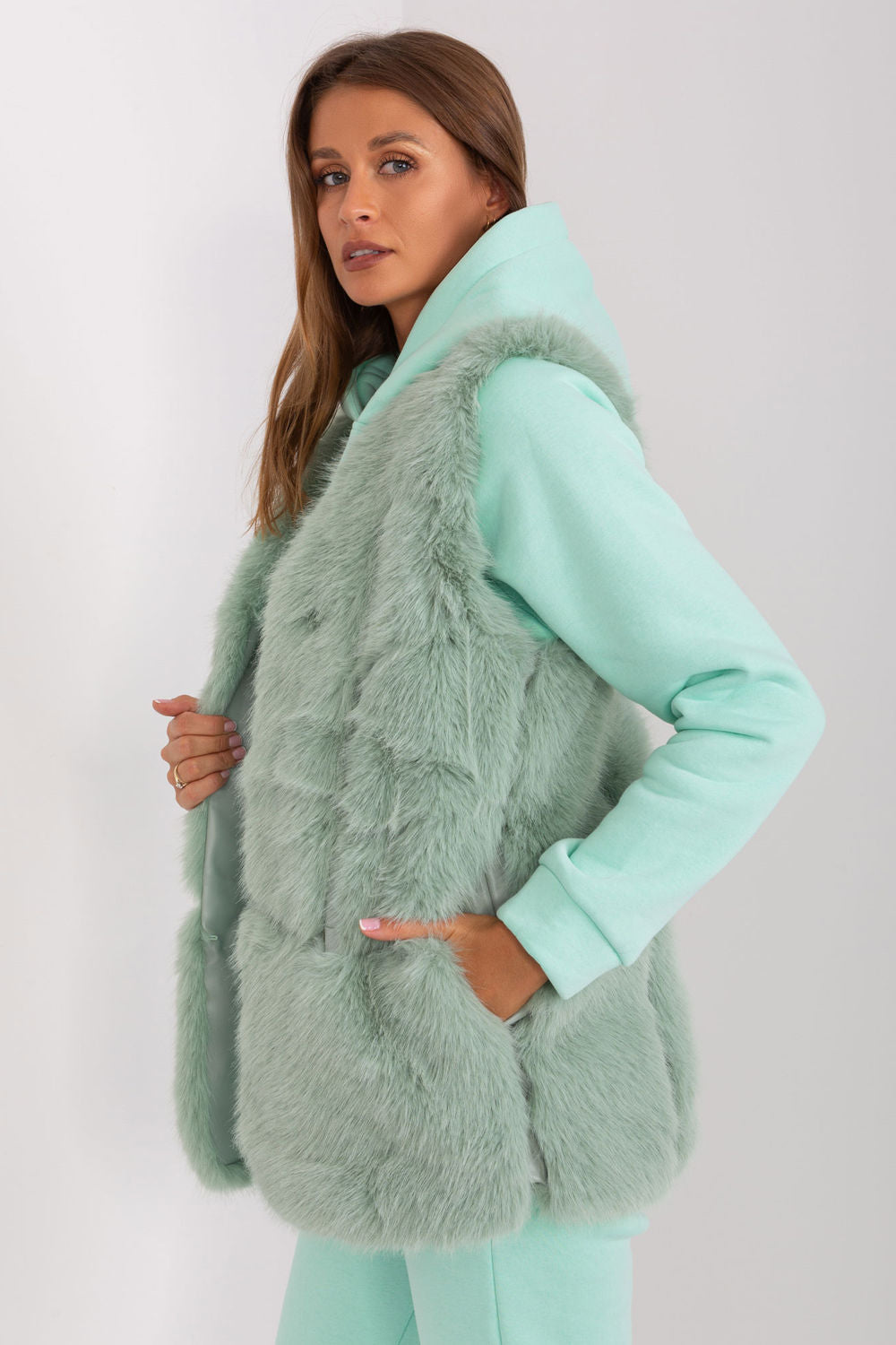 Gilet femme AT — vert