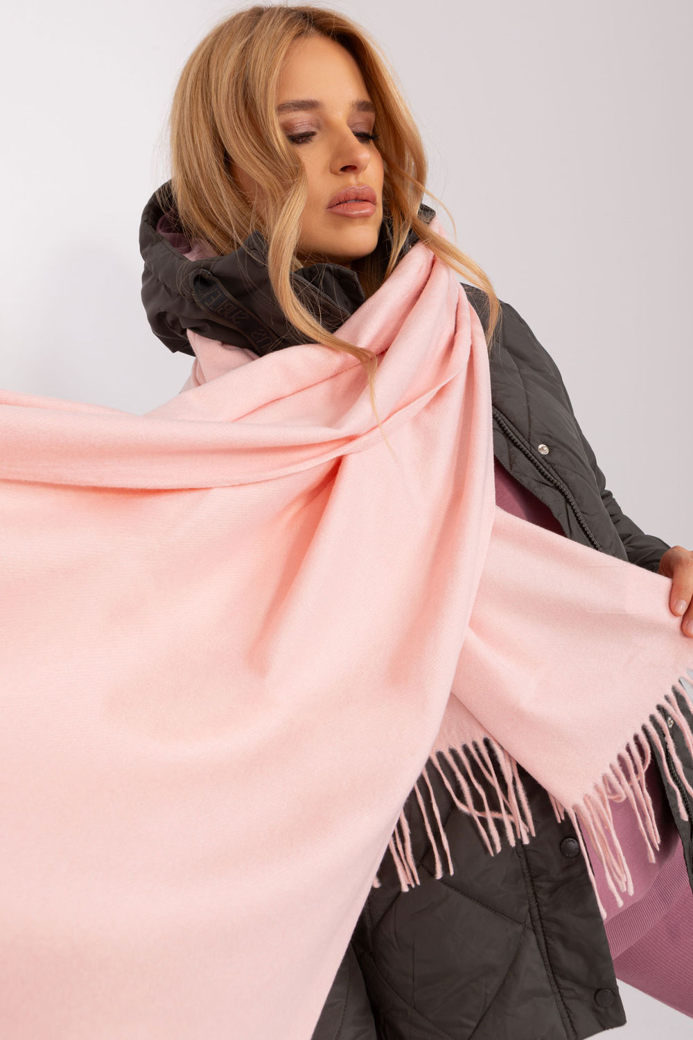 Châle femme AT — rosé