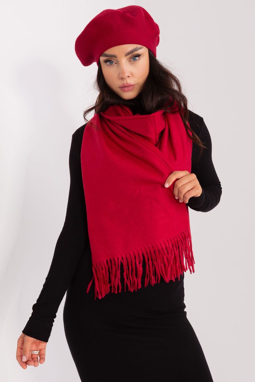 Châle femme AT — rouge