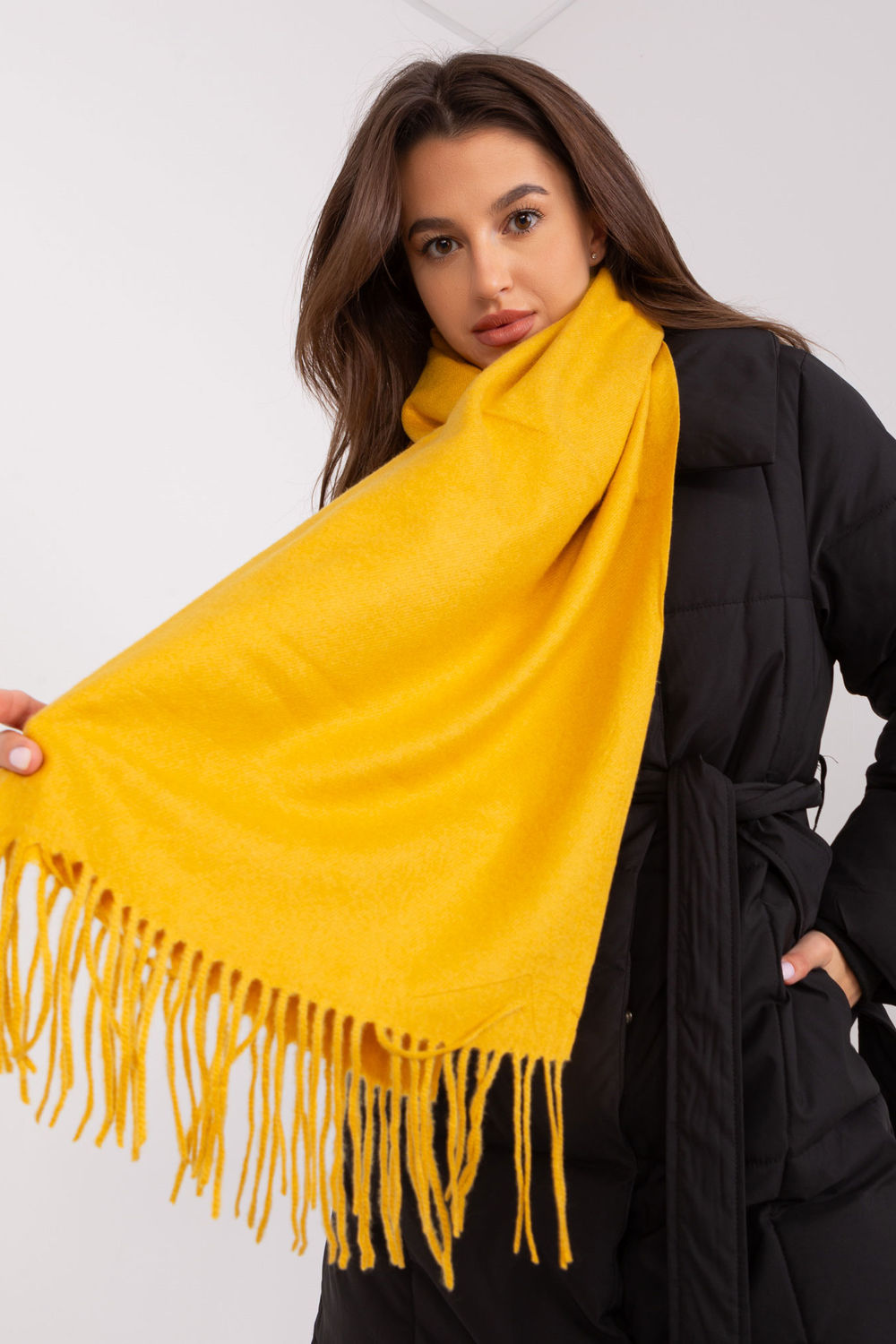 Châle femme AT — jaune