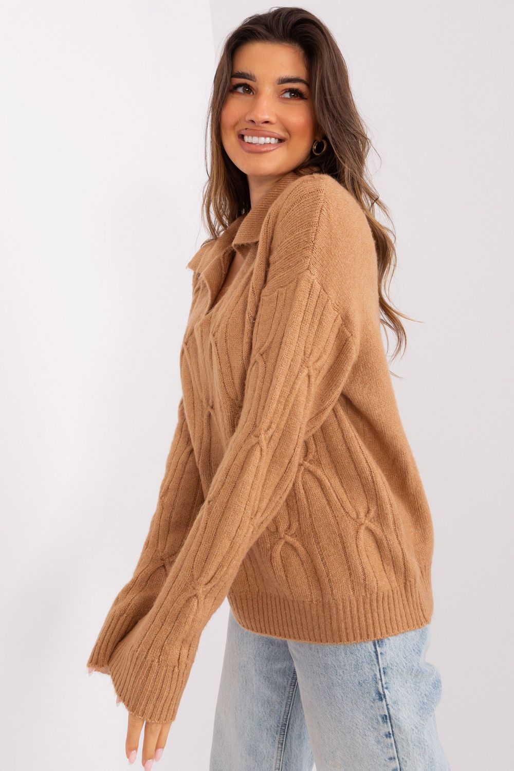 Pull femme AT Chandail Chandail — brun