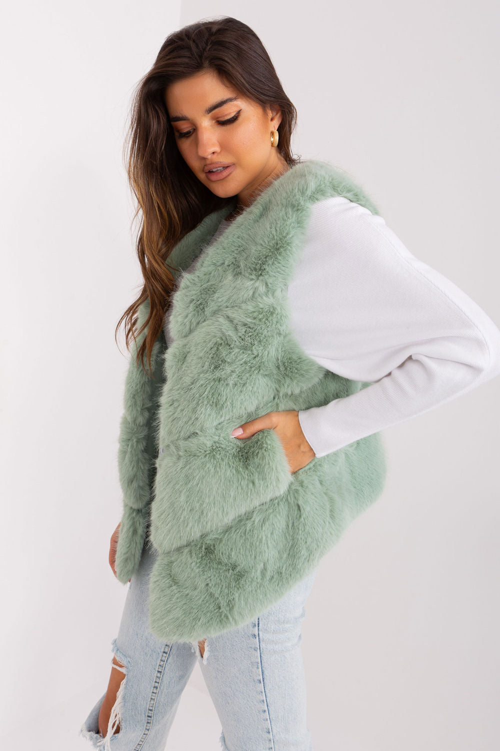 Gilet femme AT — vert