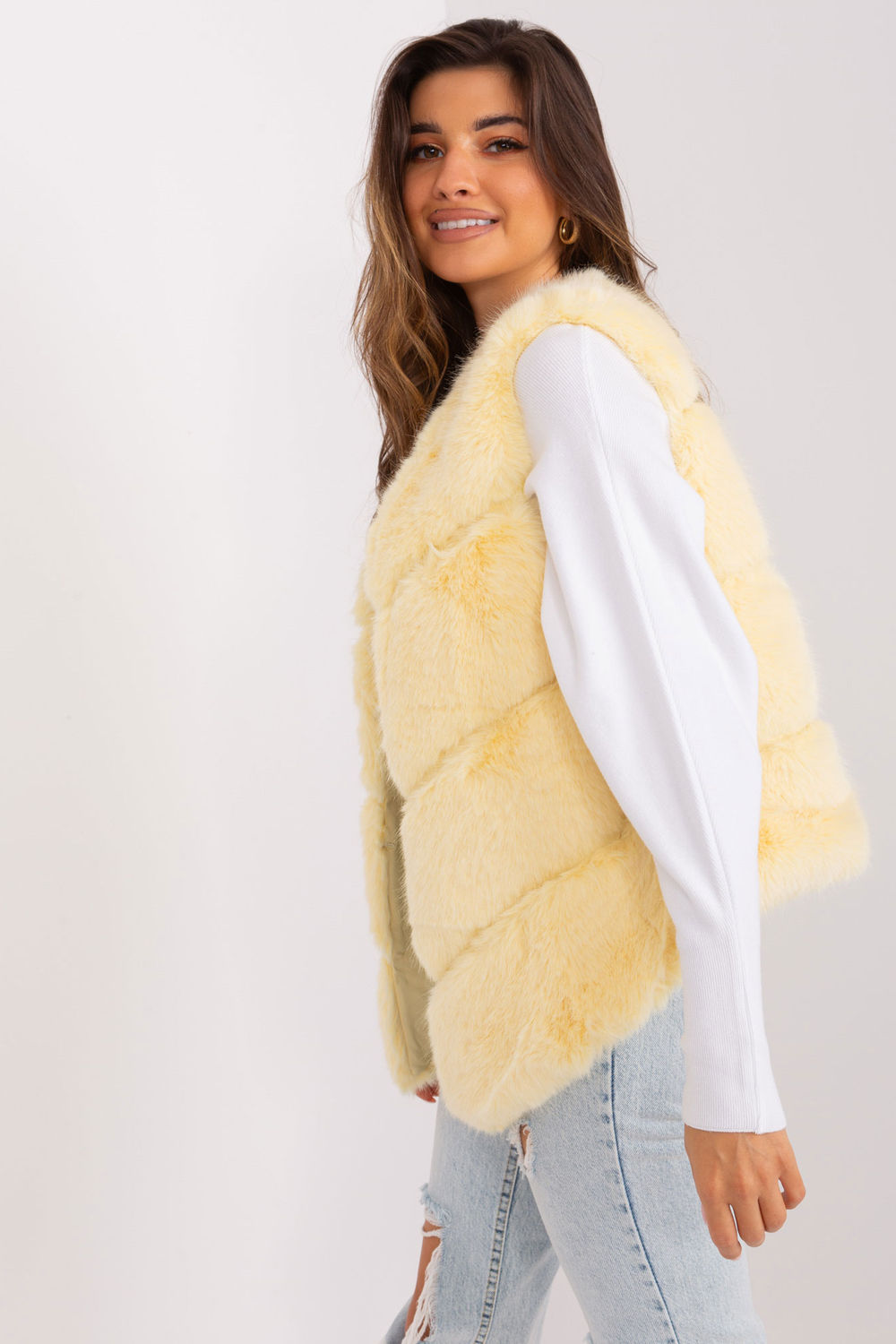 Gilet femme AT — jaune
