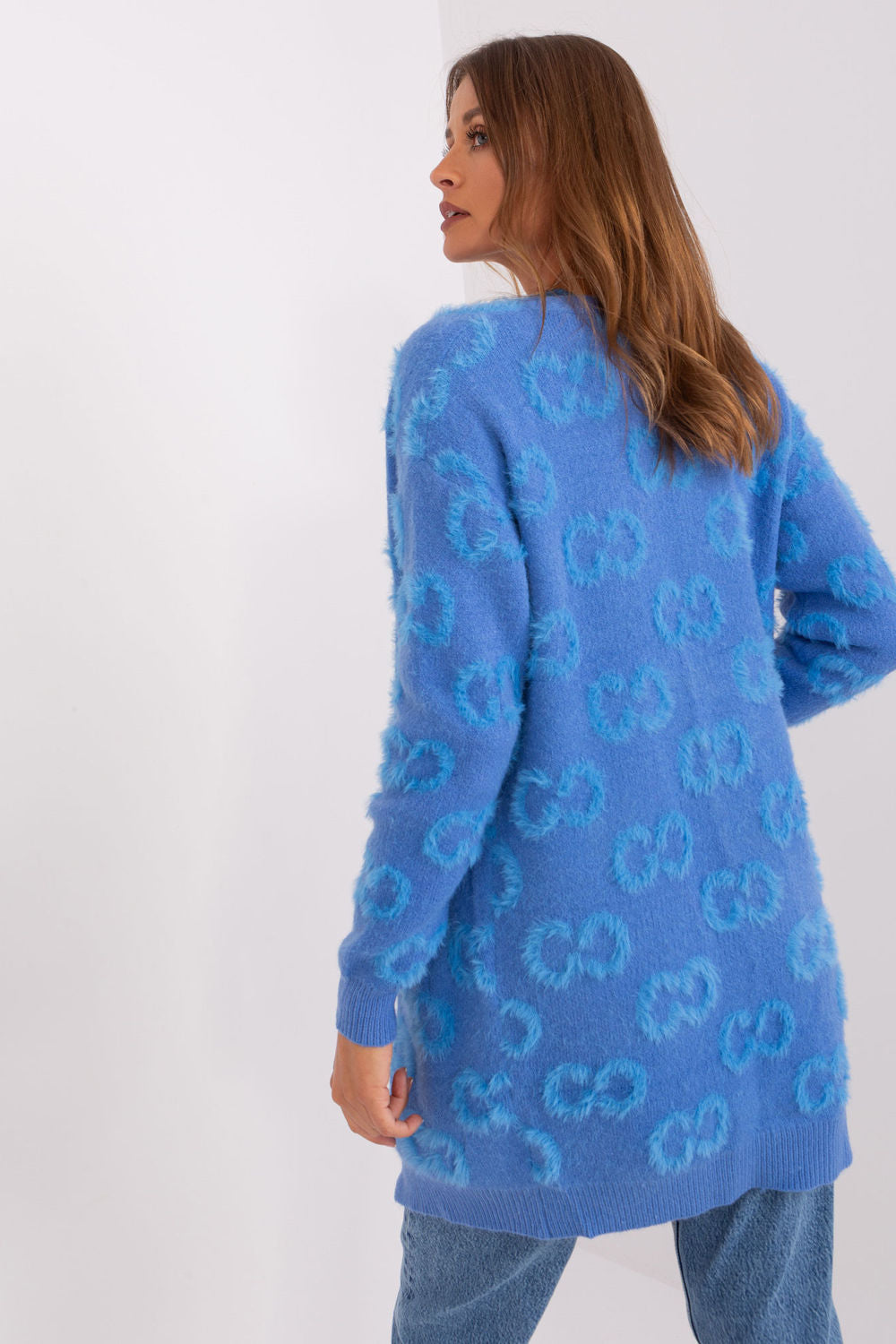 Cardigan femme AT — bleu