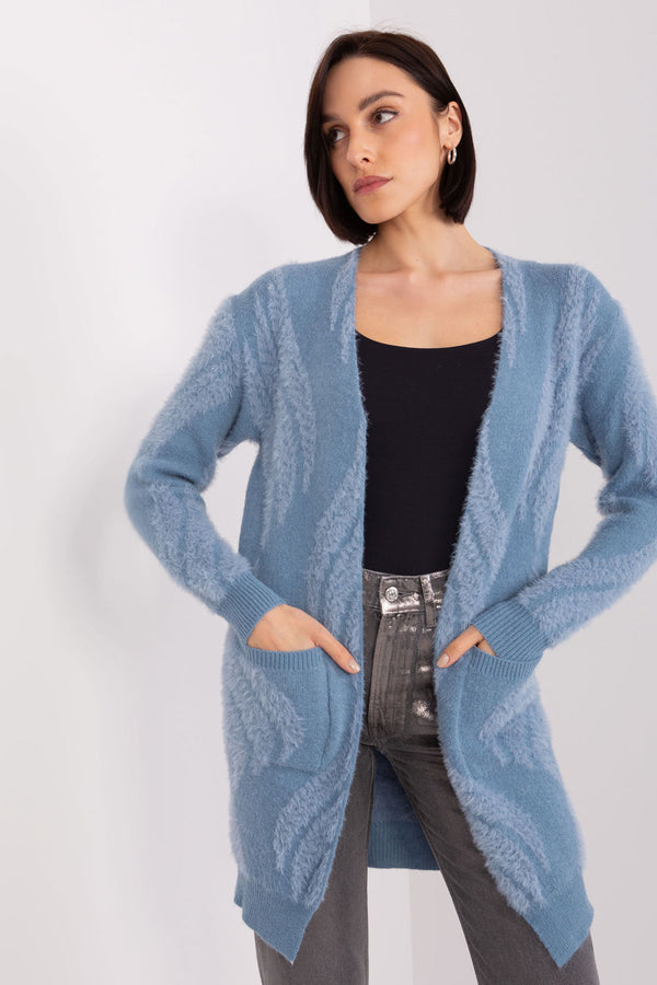 Cardigan femme AT — bleu
