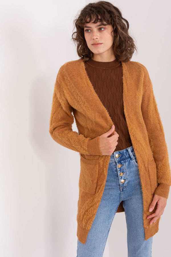 Cardigan femme AT — brun