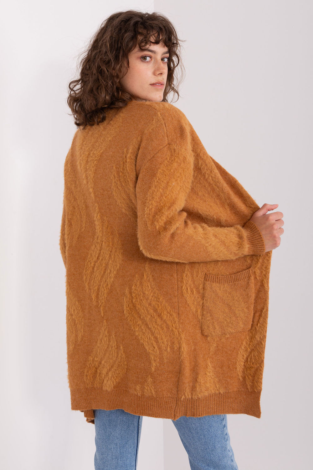 Cardigan femme AT — brun