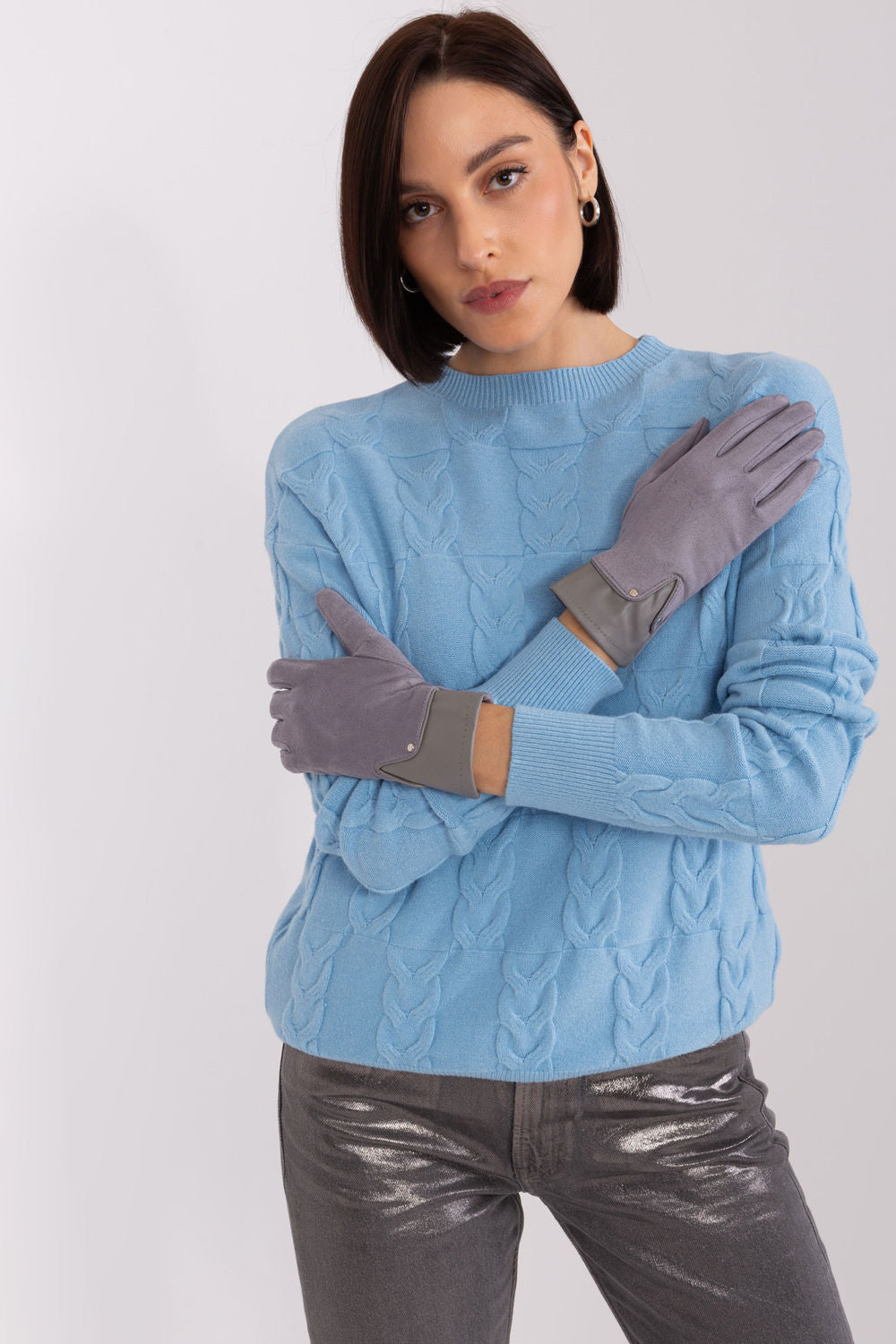 Gants femme AT — gris
