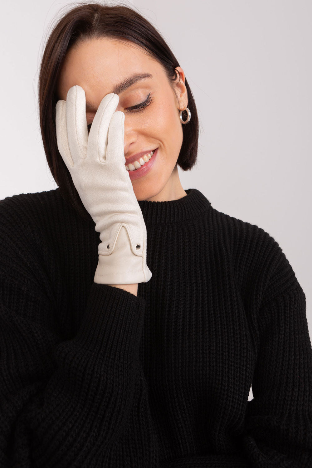 Gants femme AT — beige