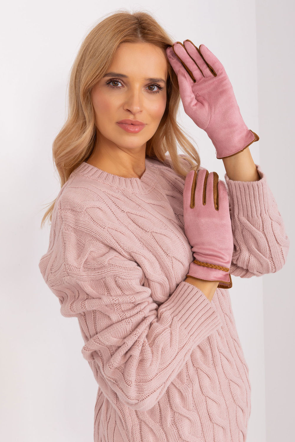 Gants femme AT — rosé