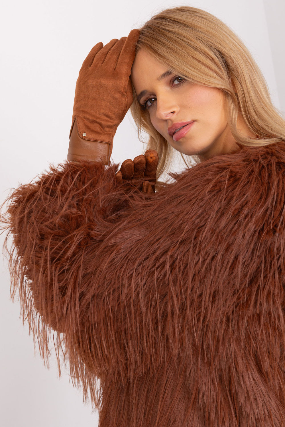 Gants femme AT — brun