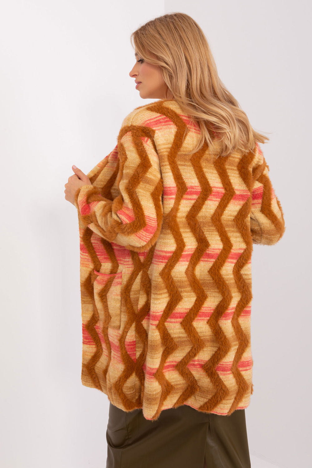 Cardigan femme AT — brun