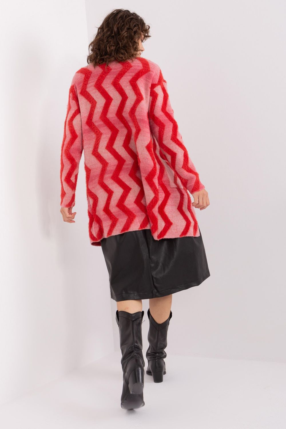 Cardigan femme AT — rouge