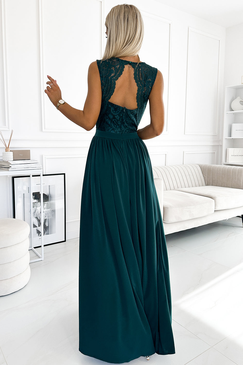 Robe femme Numoco Longue Longue — vert