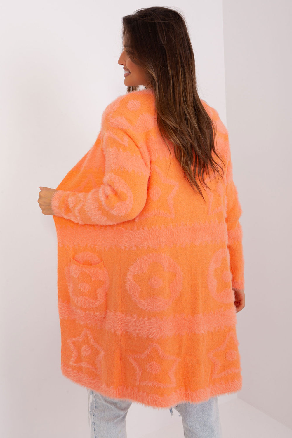 Cardigan femme AT — orange