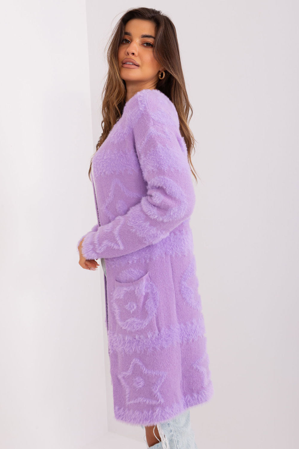 Cardigan femme AT — violet