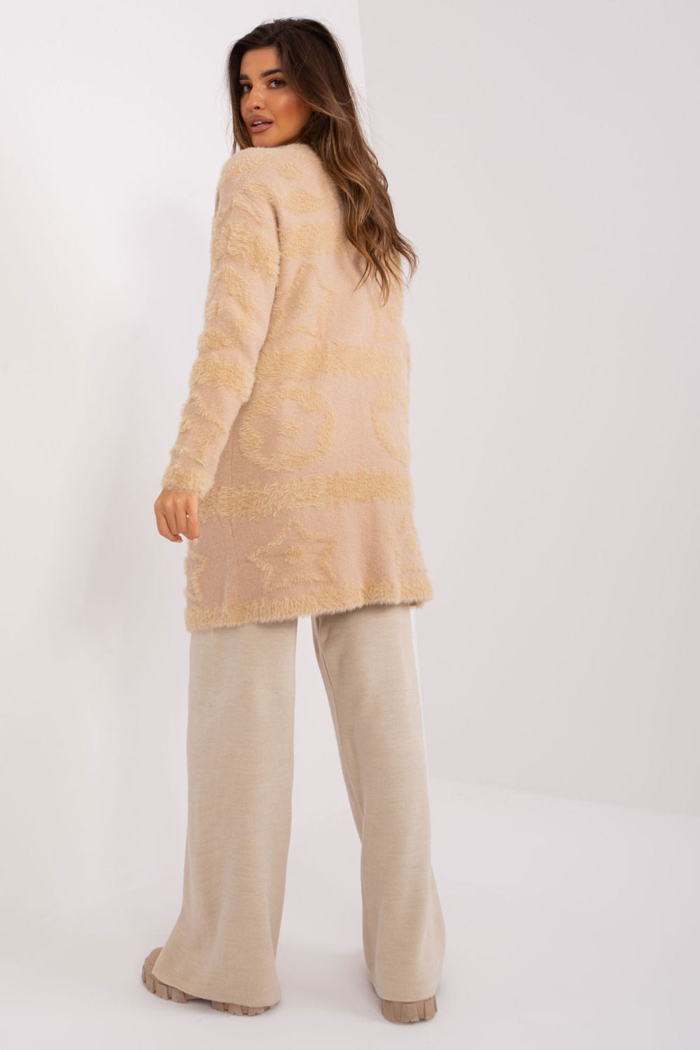 Cardigan femme AT — beige