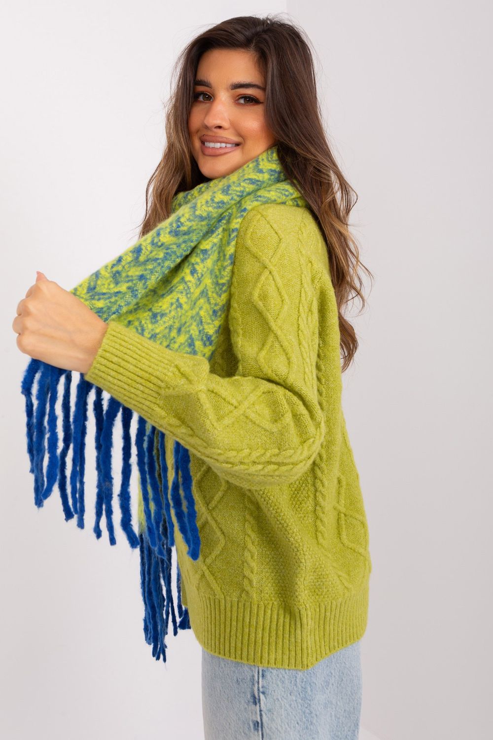 Châle femme AT — bleu