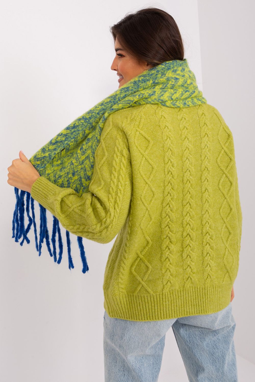 Châle femme AT — bleu