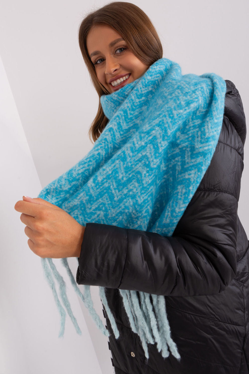 Châle femme AT — bleu