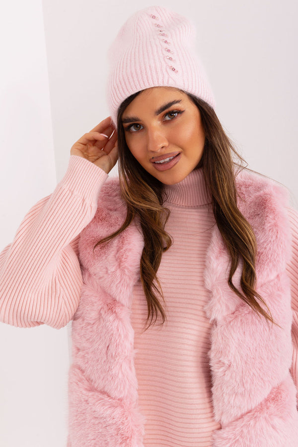 Bonnet femme AT — rosé