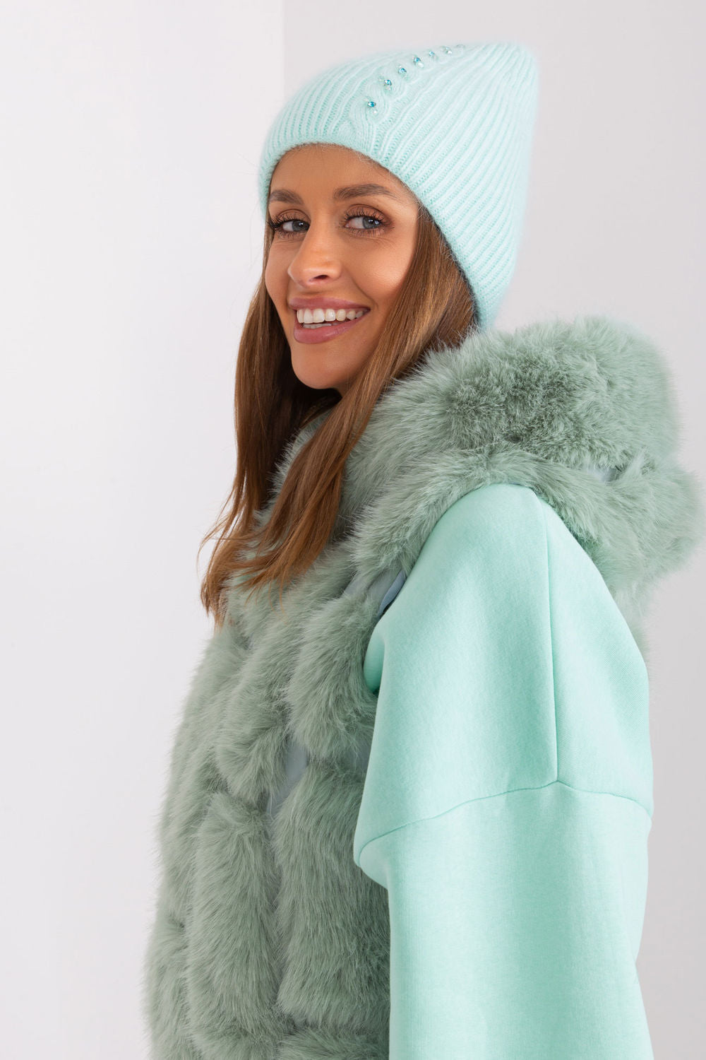 Bonnet femme AT — vert