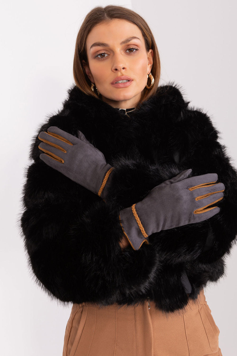 Gants femme AT — gris