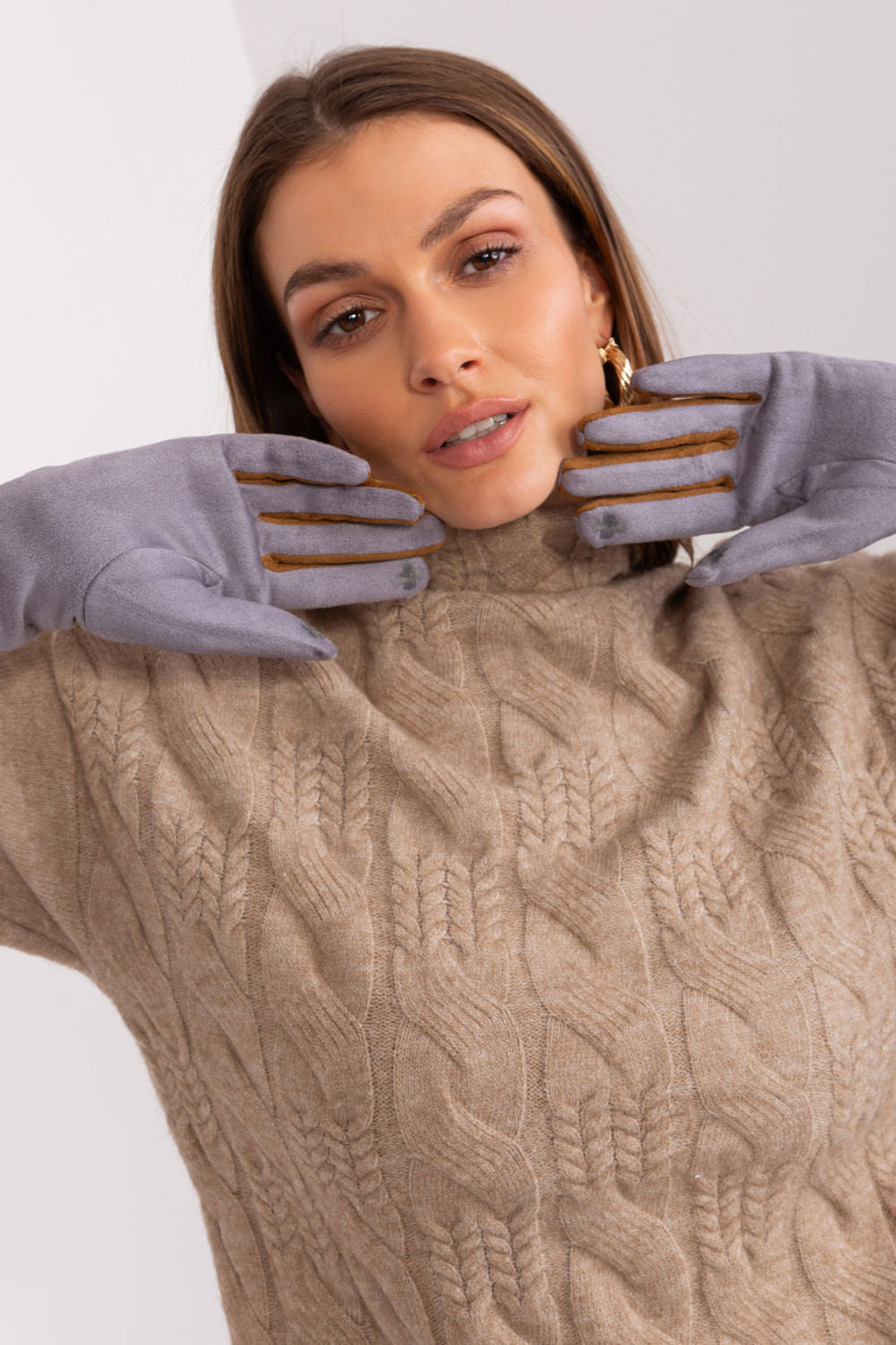 Gants femme AT — gris