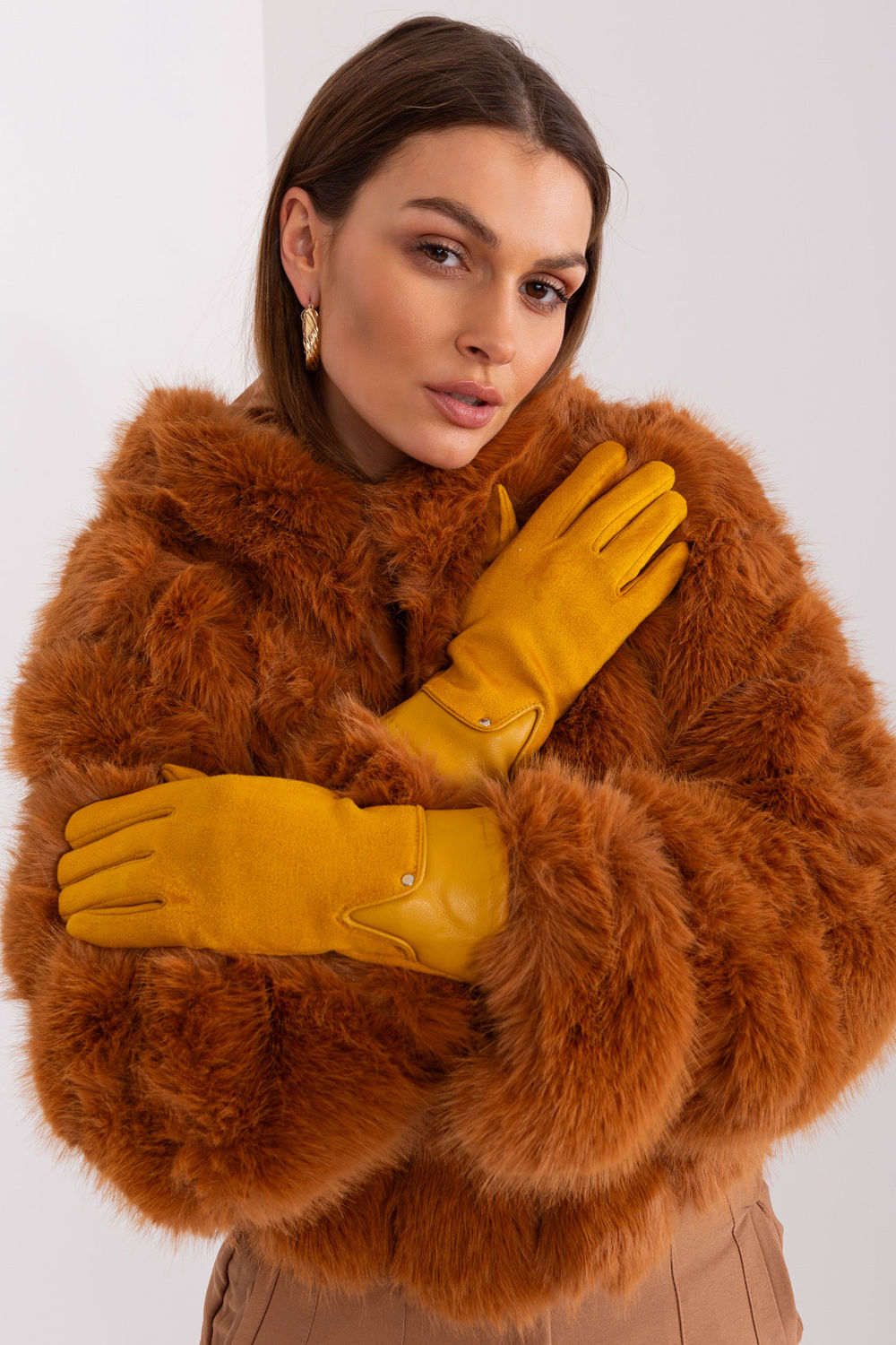 Gants femme AT — jaune