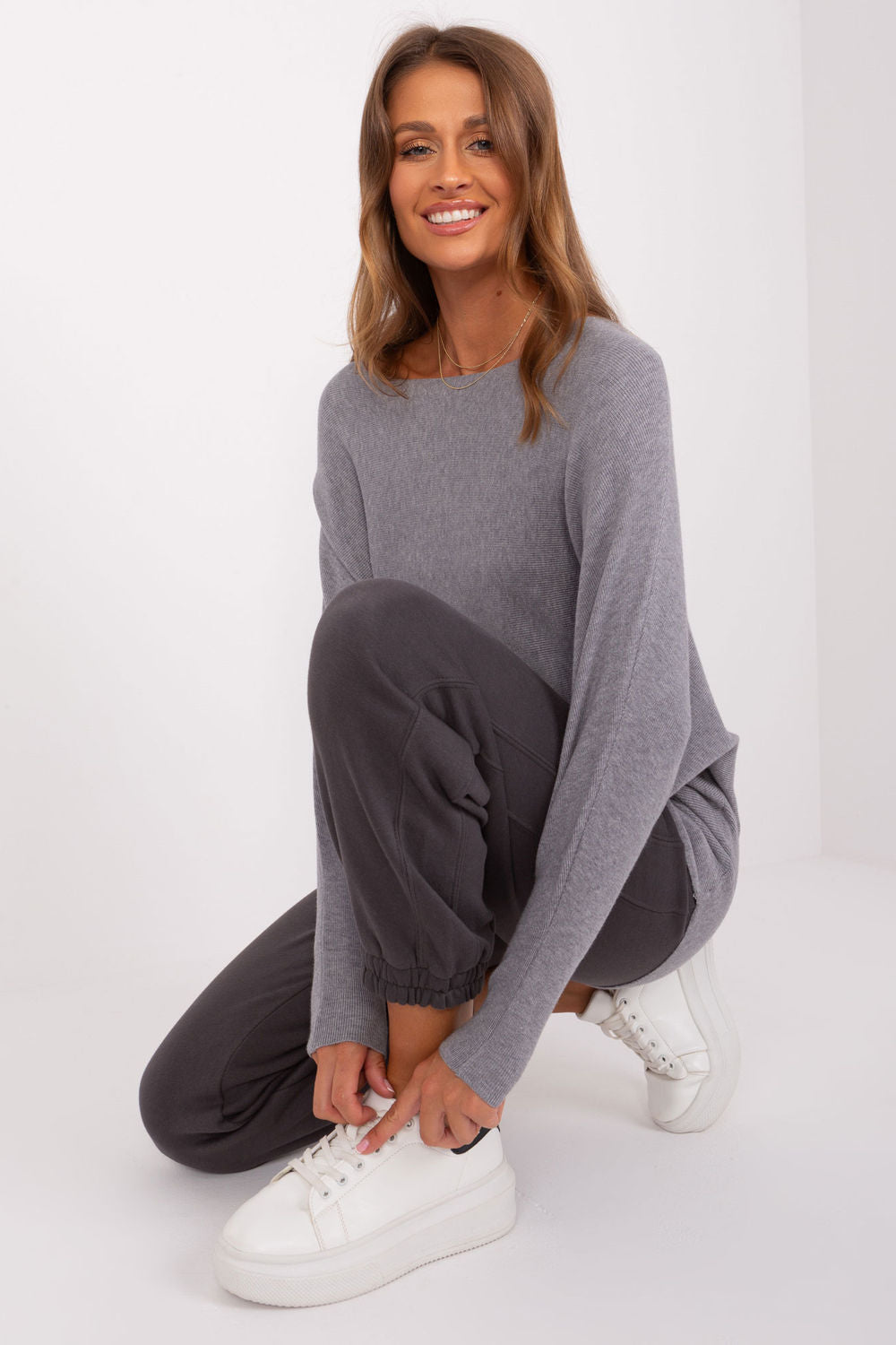 Pull femme Factory Price Chandail Chandail — gris