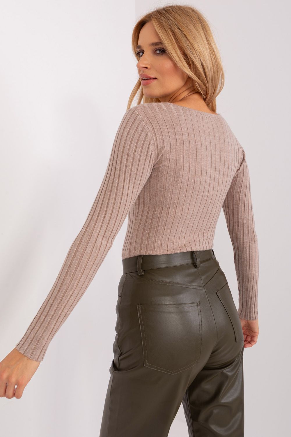 Pull femme Factory Price Chandail Chandail — beige