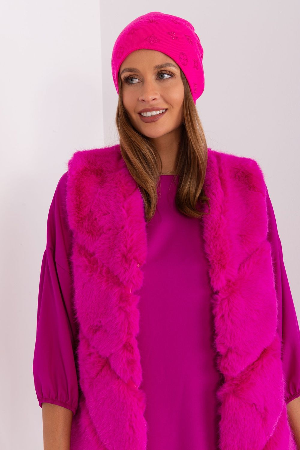 Bonnet femme AT — rosé