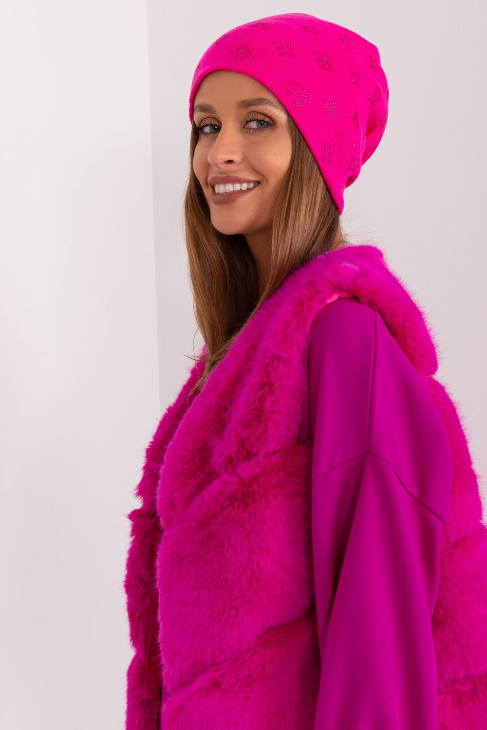 Bonnet femme AT — rosé