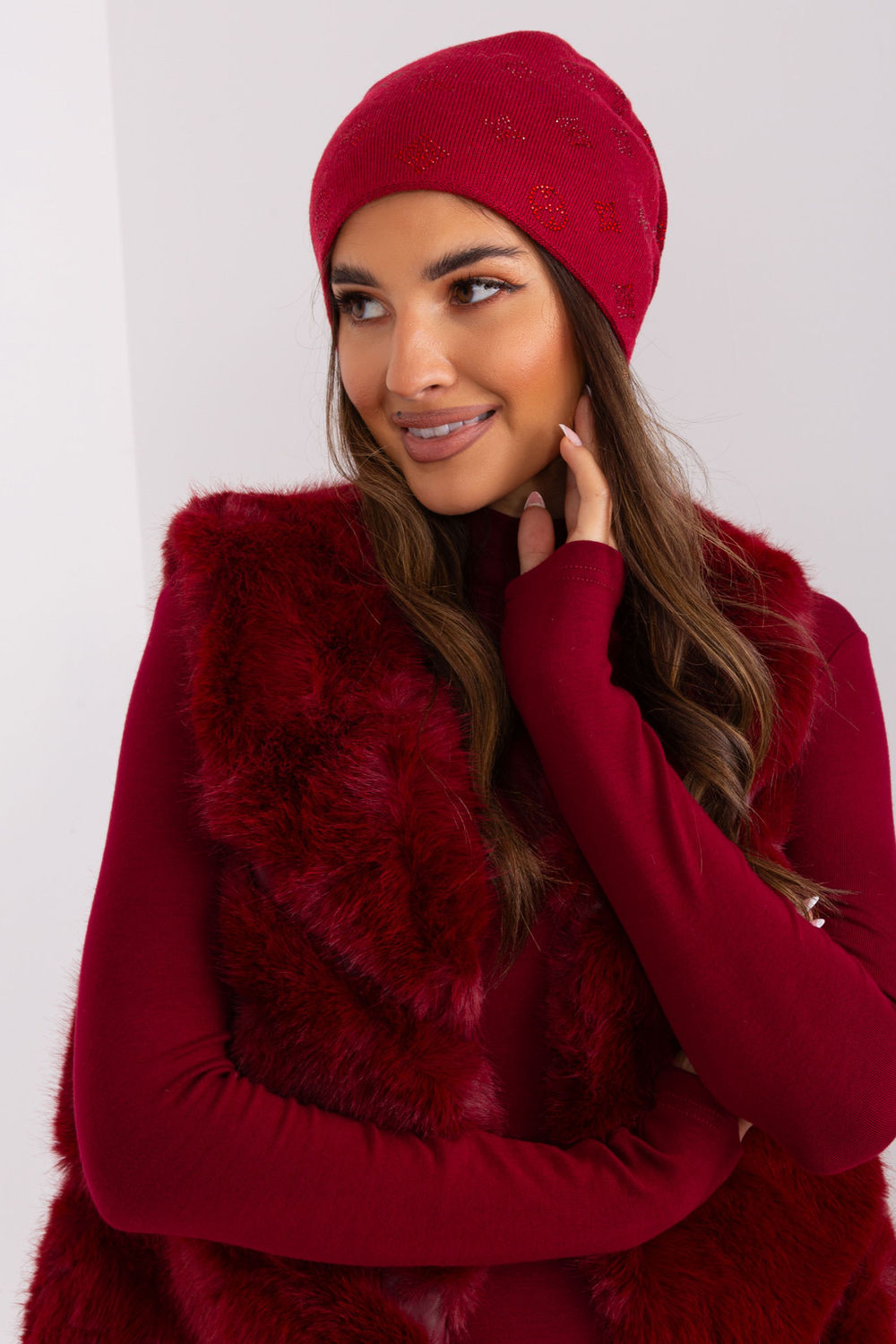Bonnet femme AT — rouge