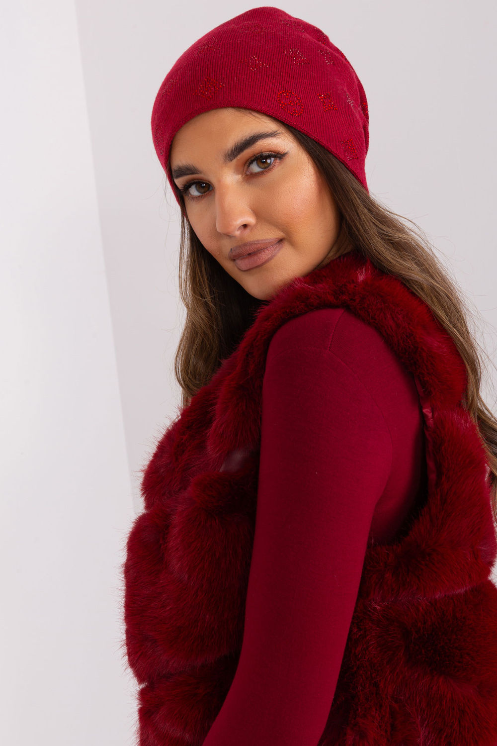 Bonnet femme AT — rouge