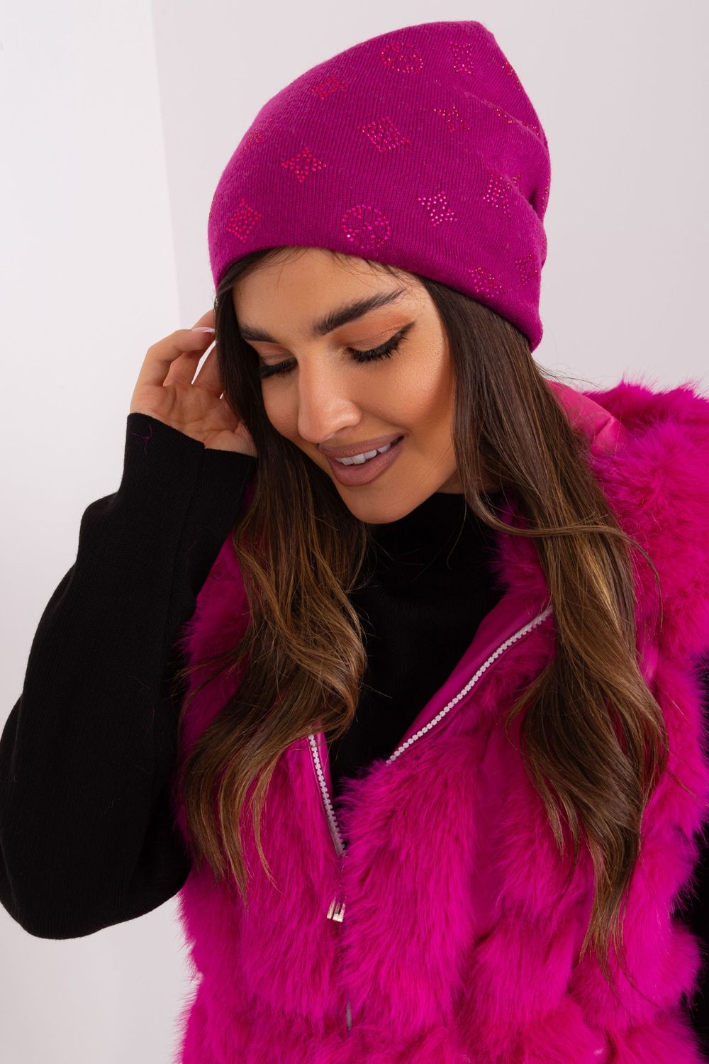 Bonnet femme AT — rosé