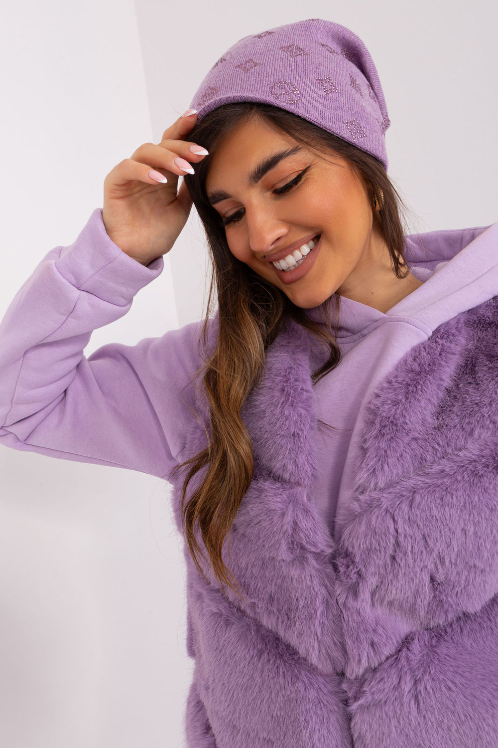 Bonnet femme AT — violet