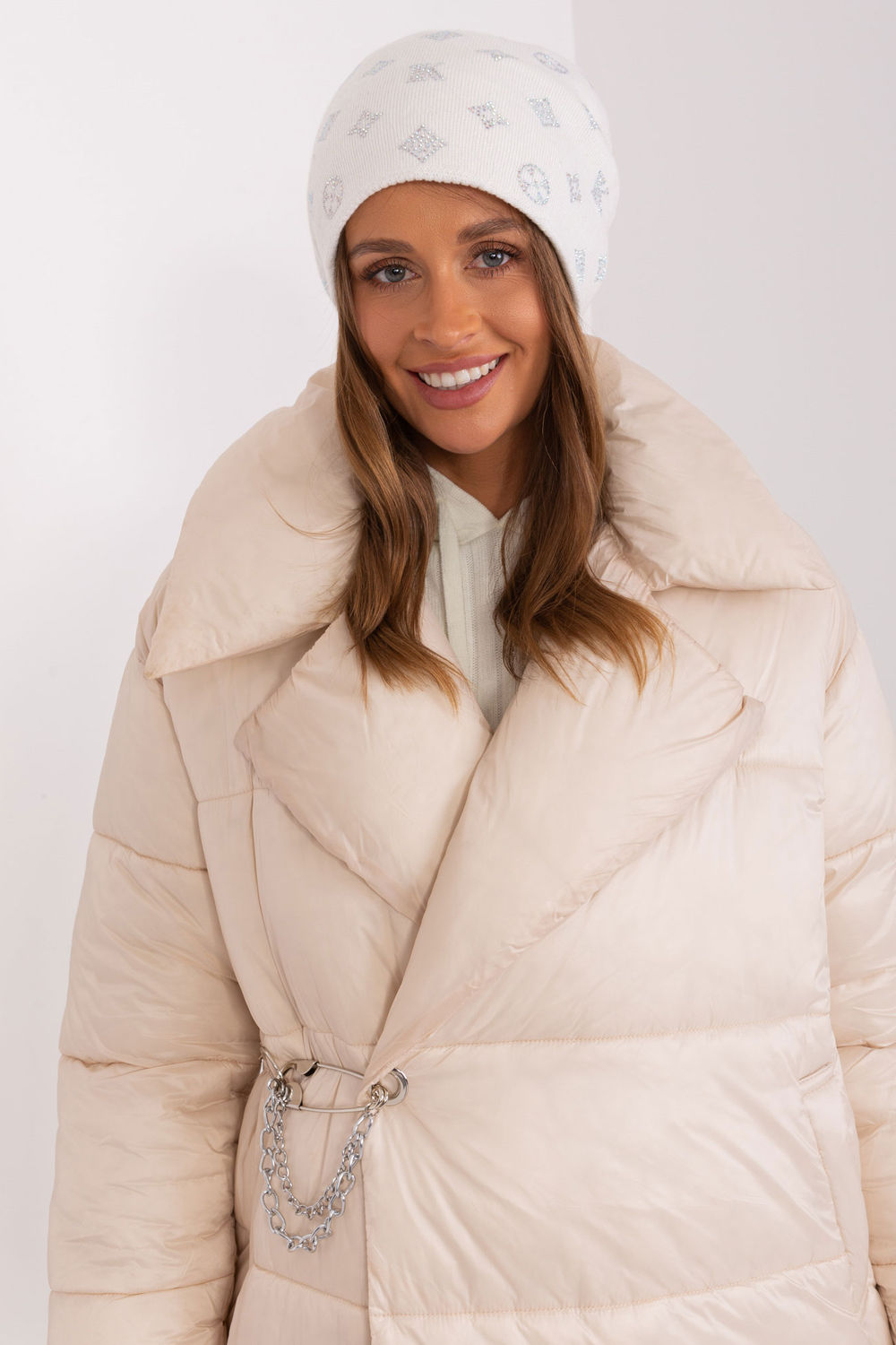 Bonnet femme AT — beige