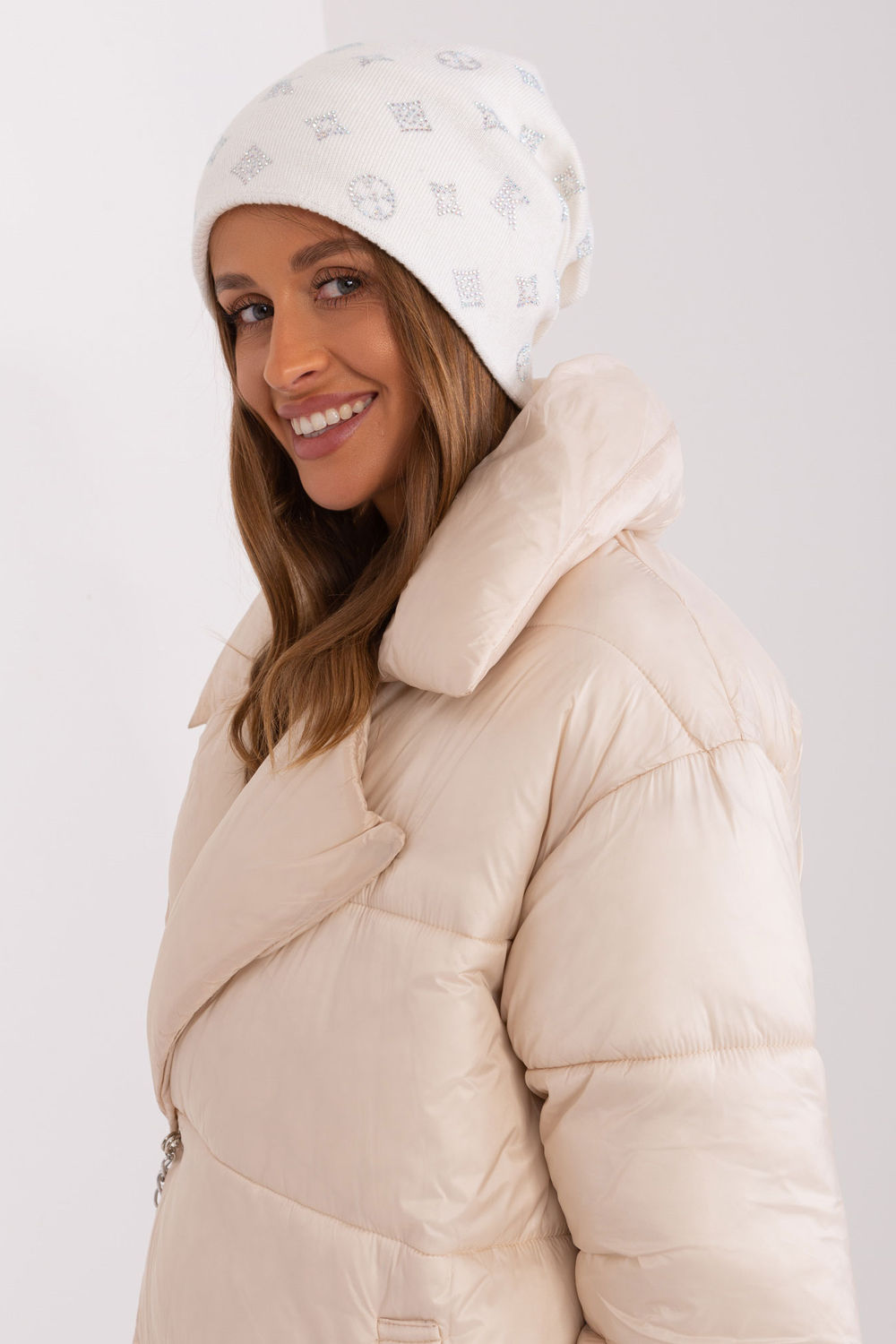 Bonnet femme AT — beige