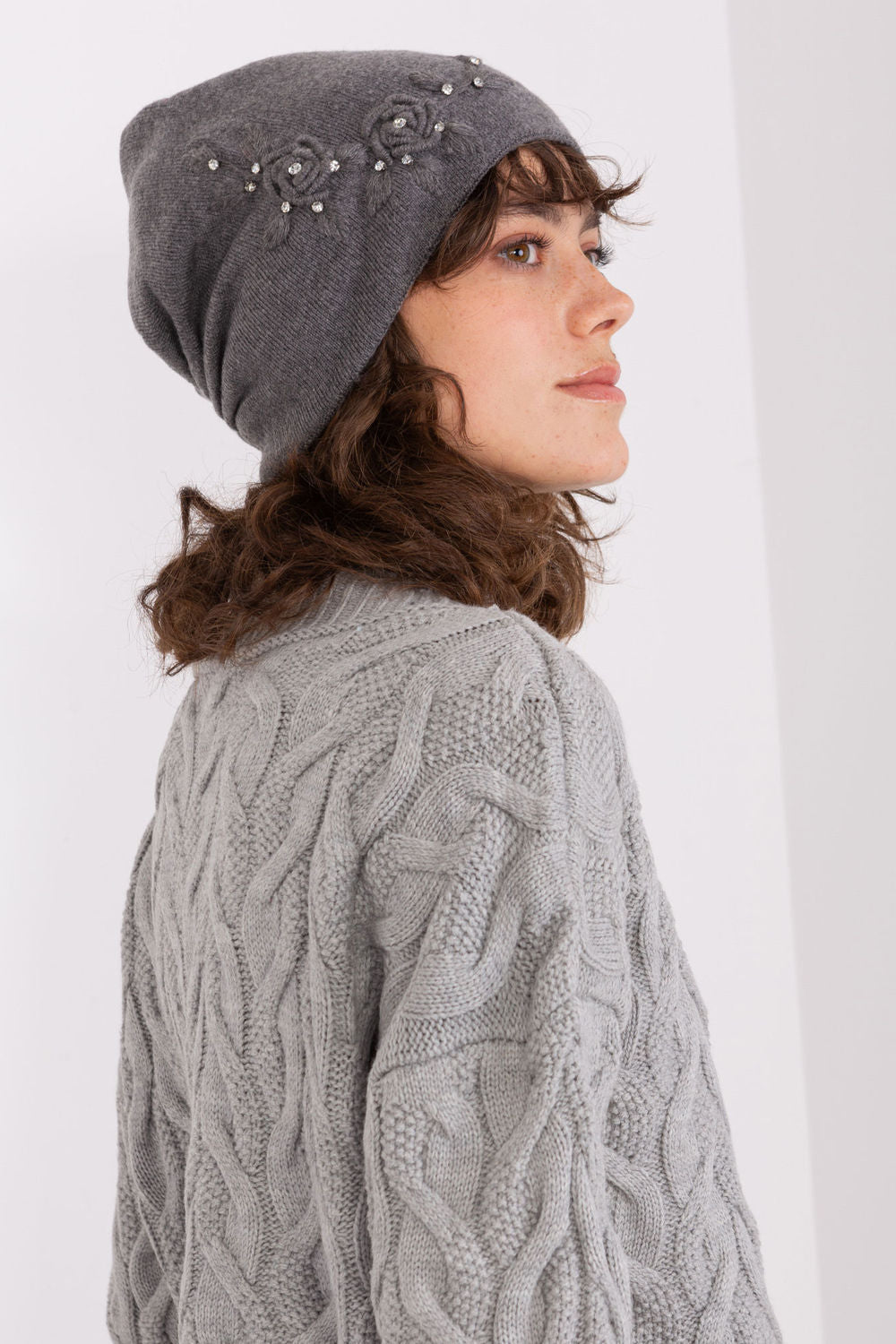 Bonnet femme AT — gris