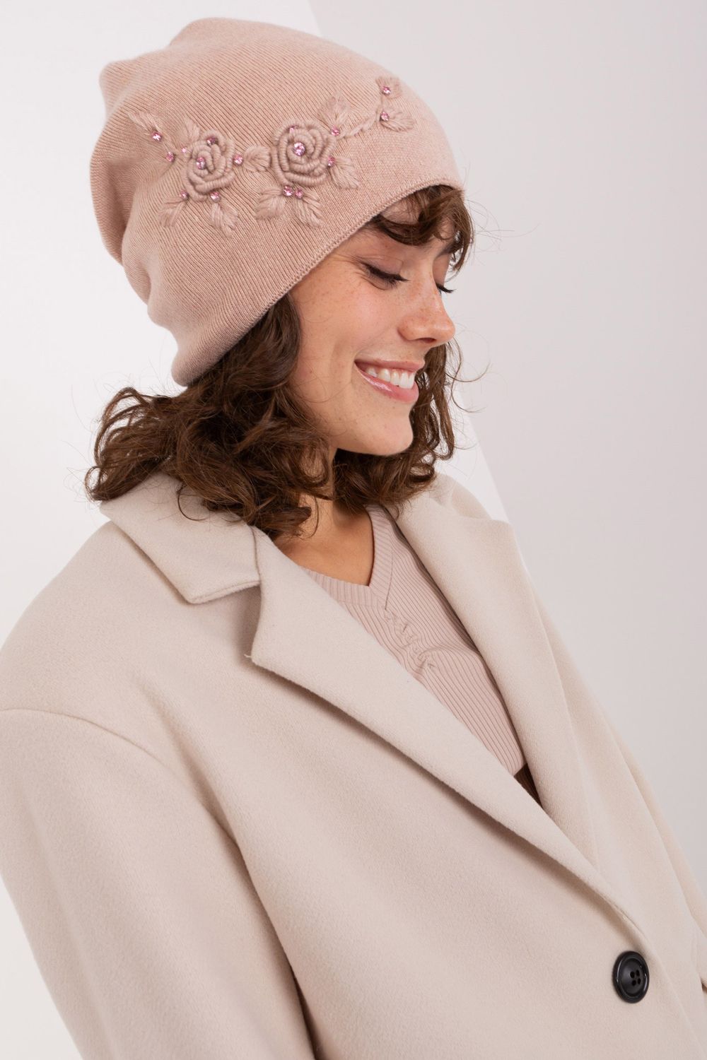 Bonnet femme AT — rosé