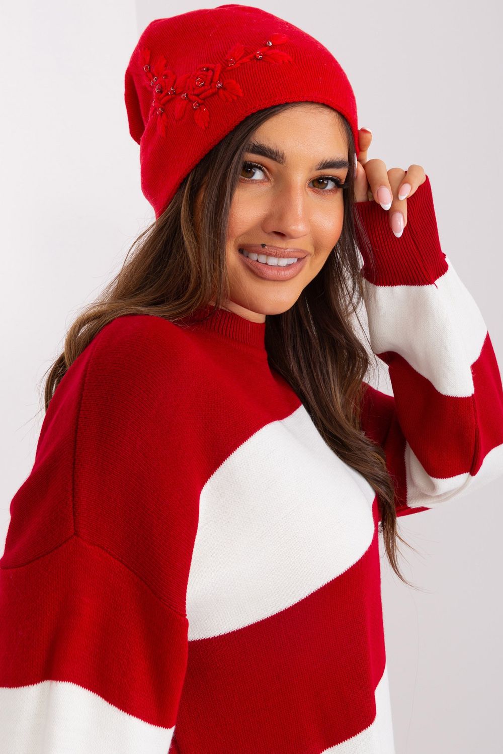 Bonnet femme AT — rouge